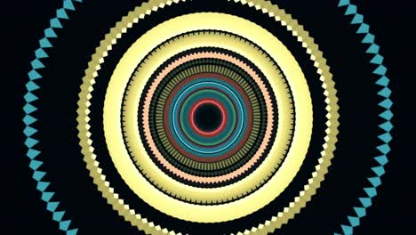 abstracto y colorido patrón de mandala
