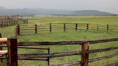 summer colorado pasture fence grass blowing in the wind