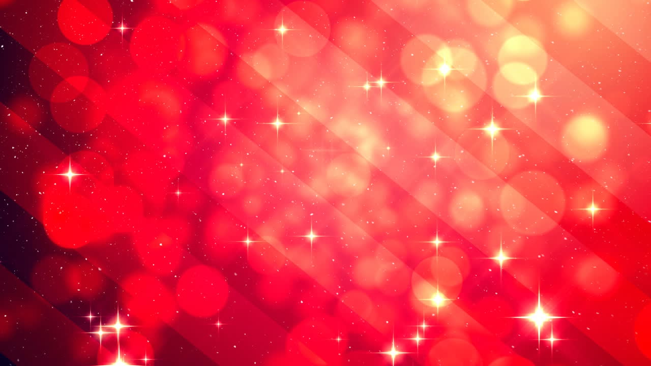 보케 빛의 크리스마스 원과 함께 눈이 내리고 있습니다.