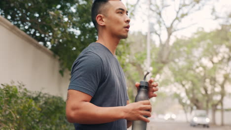 Drinking-water,-outdoor-and-man-from-China-drink