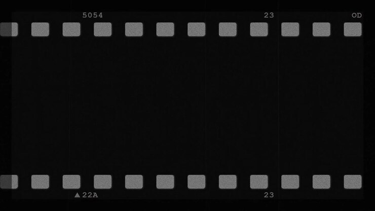 Sovrapposizione di striscia di pellicola 35mm vintage