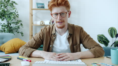 man presenting ui/ux design