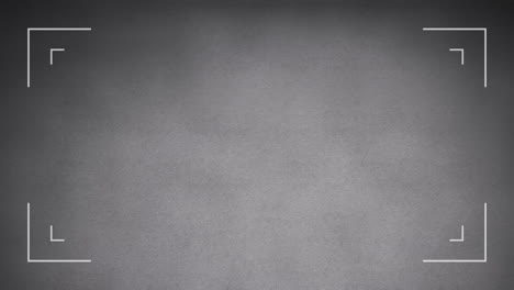 animation of white corner markings of rectangular scanner scope on dark grey background copy space