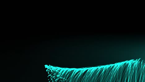 animación de la explosión de rodadura de rastros de luz azul sobre fondo negro