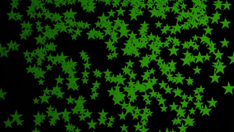 flujo de estrellas digitales - verde