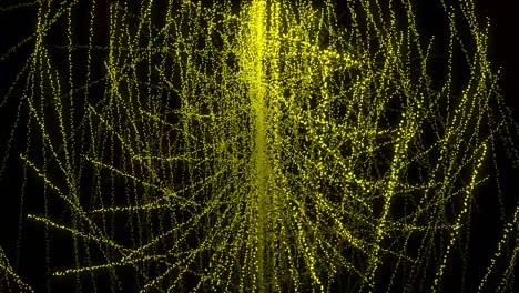 patrón de forma de punto de color amarillo animación gráficos de movimiento
