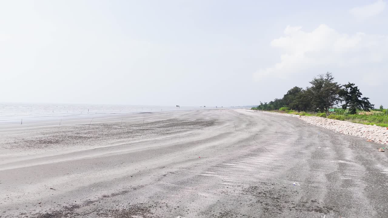 Aerial View of the Beautiful Coastline in Vietnam.