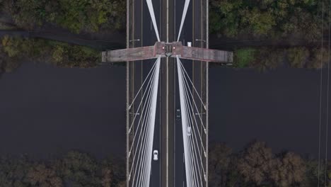 mary mcaleese boyne valley bridge over the river in louth, ireland , aerial view