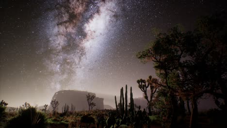 La-Vía-Láctea-Sobre-El-Desierto-De-Utah,-Estados-Unidos