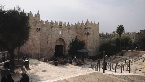 Die-Altstadt,-Damaskustor,-Israel,-Naher-Osten