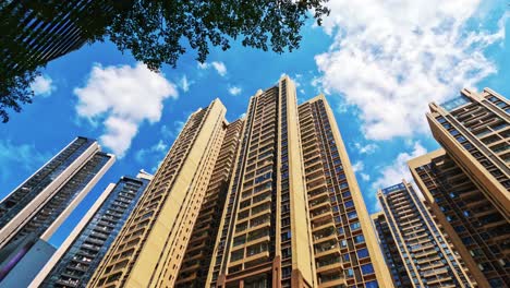 stunning hd footage of a buildings in the city of shenzhen, china