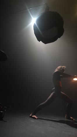 contemporary dance performance in studio