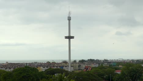 taming sari tower malacca tower melaka malaysia getting down