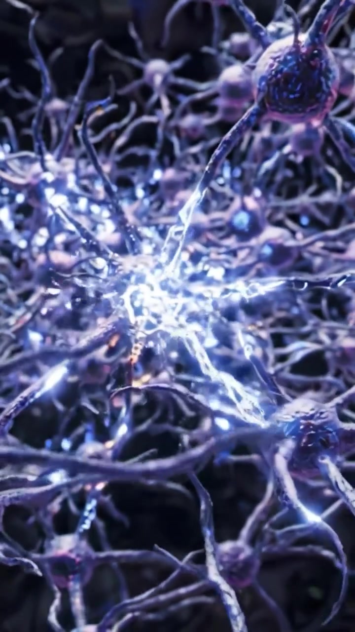 Illuminated Neural Network: A Stunning Journey through the Electric Activity of Neurons, Showcasing the Vibrant Connections that Power the Human Brain