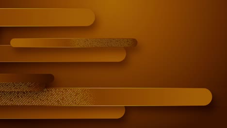 Abstract tech geometric brown and gold seamless loop motion graphics luxury business presentation background,