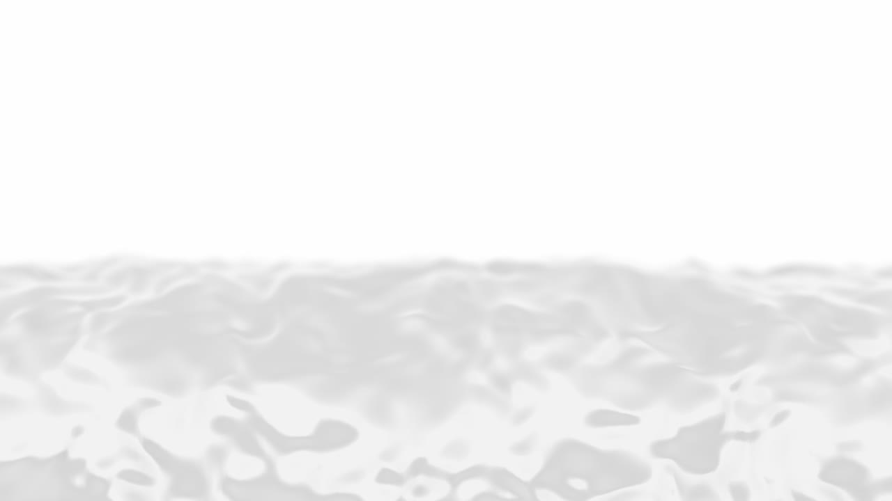 Abstract white liquid waving design element loop