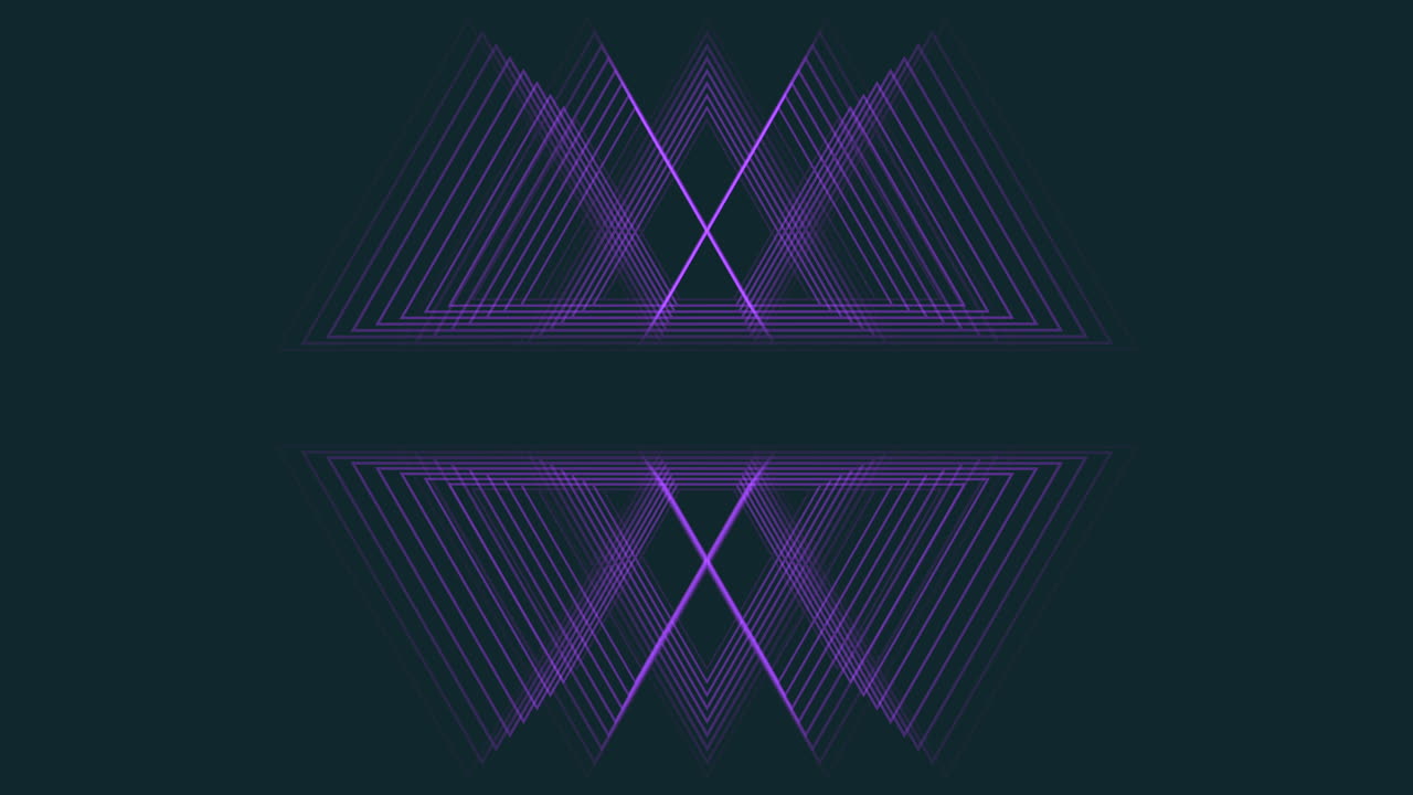 Futuristic and illusion repeat geometric triangles in dark galaxy