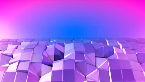 4k low poly background animation in loop. seamless 3d animation in modern geometric low poly style with gradient colors. creative simple background. v1 violet plane with copy space