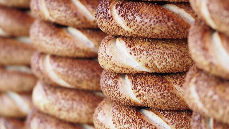 Stacks of Turkish Simit