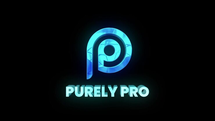 Geanimeerde digitale logo-onthulling voor het Purely Pro-merk