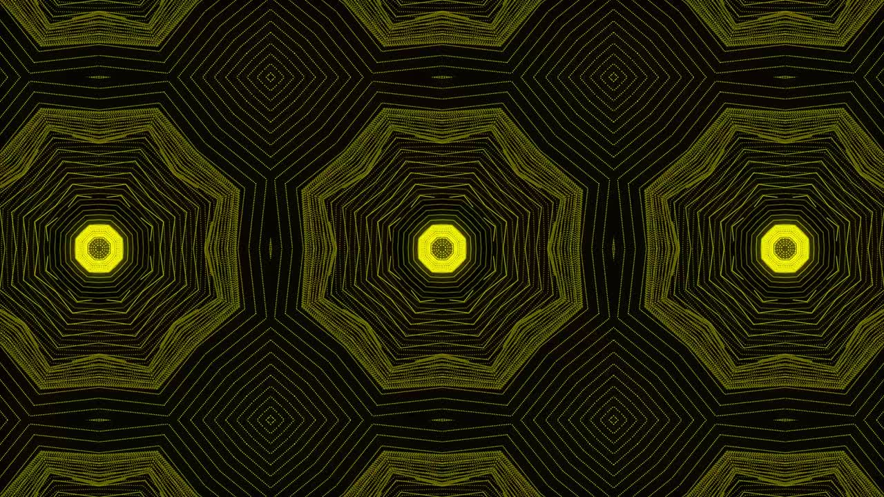 patrón de color amarillo diseño gótico animación gráficos de movimiento