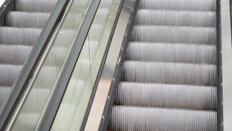 empty escalator in a shopping mall,