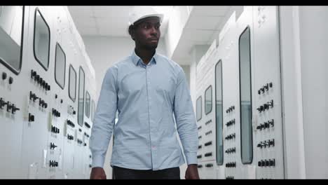 engineer in a power plant control room