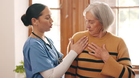 physiotherapy, nurse and senior woman