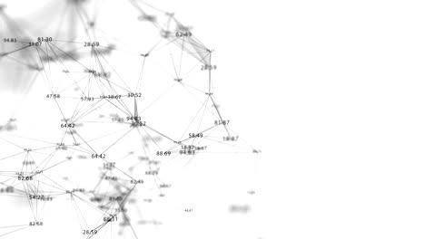 simple abstract network connections with numbers.