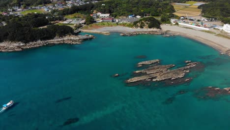 small fishing village near a rural coastline