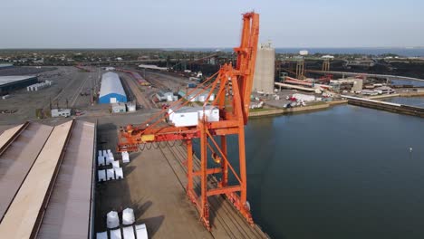 Excellent Aerial View Of Equipment At The Newport News Shipyard Of Virginia