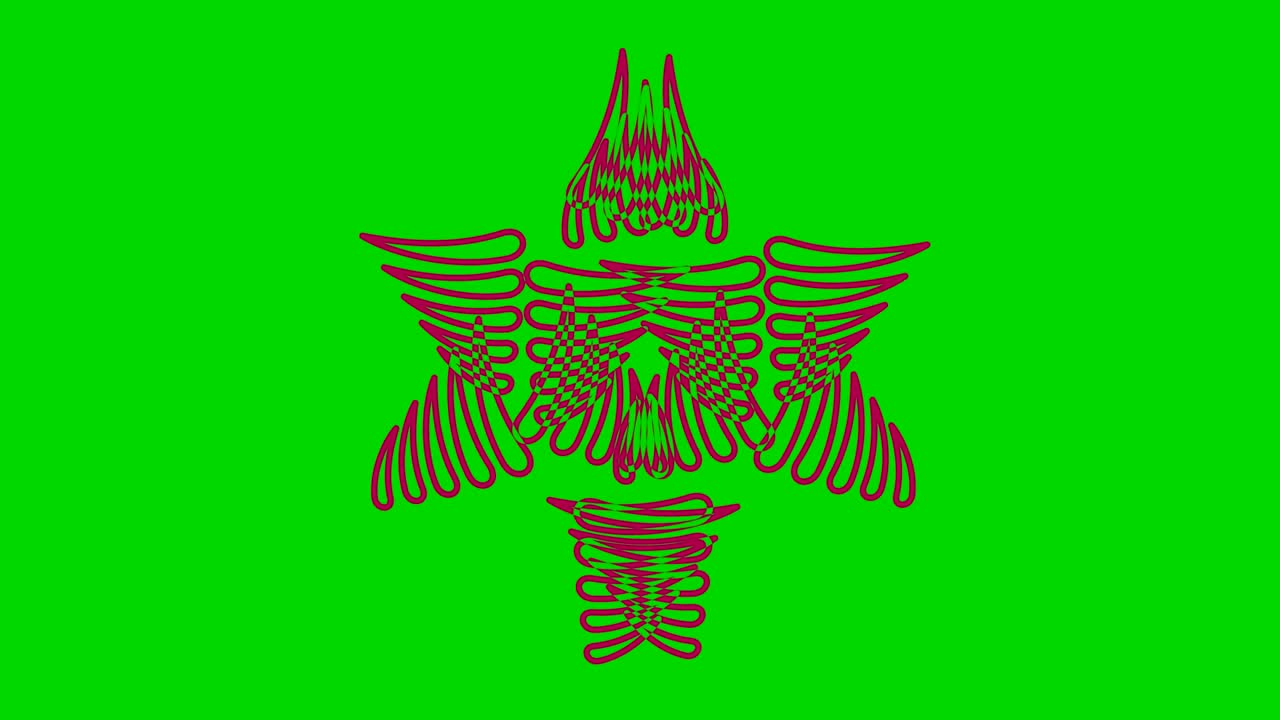 modelo de video 4k con efecto estroboscópico e hipnótico, en formato de video 16: 9.