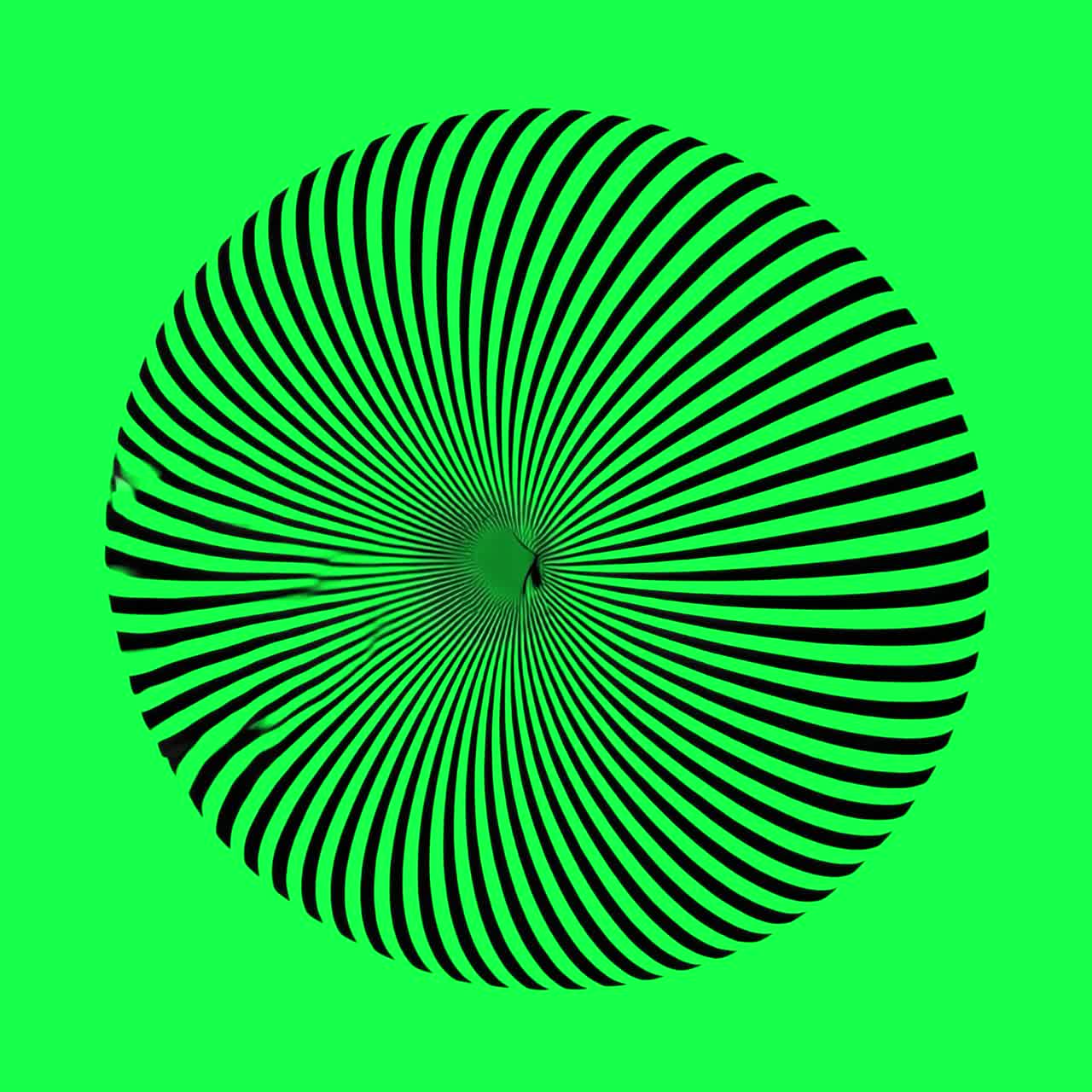 Animazione di forma sferica geometrica, video 4K trasparente, green screen