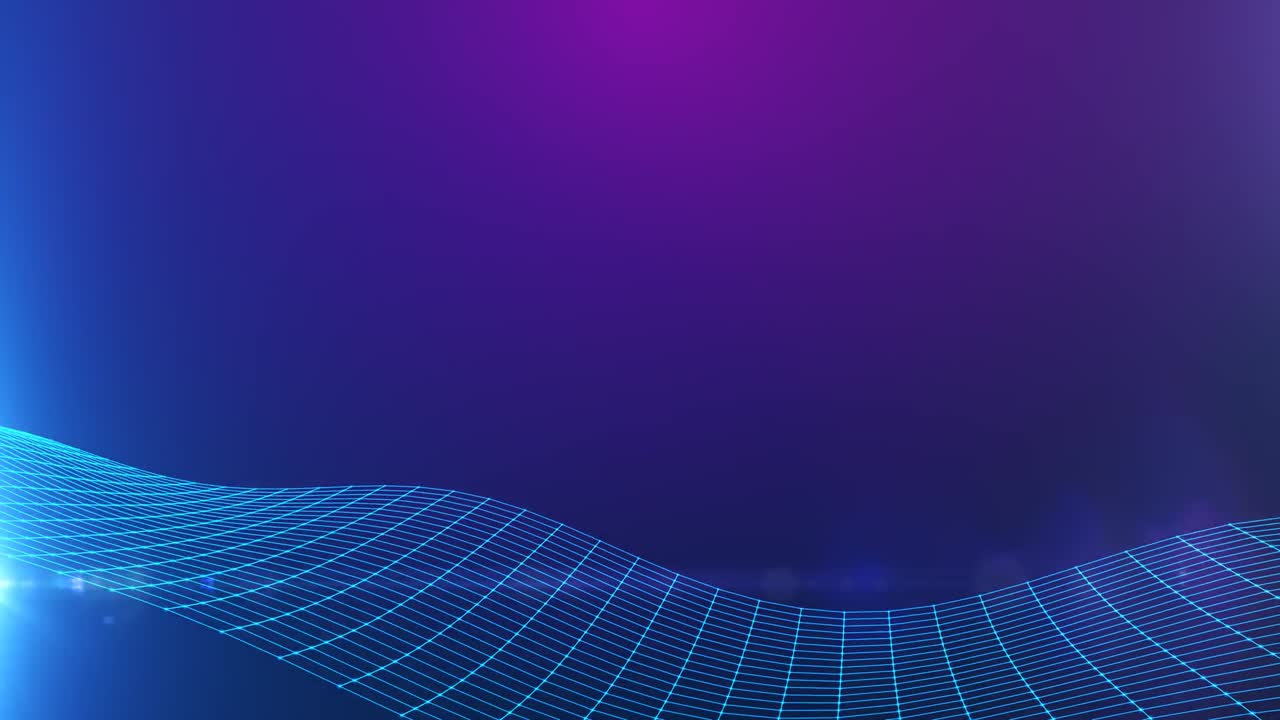 Griglia wireframe astratta e ondeggiante di linee