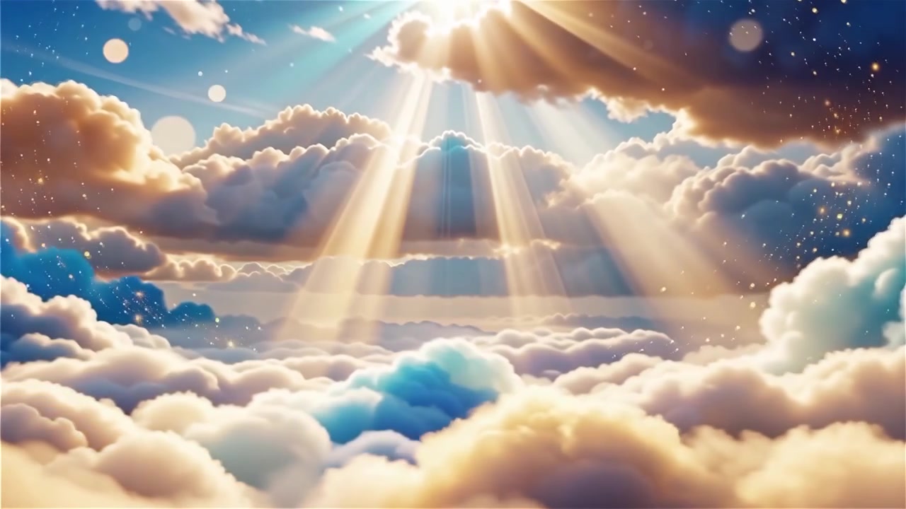 Sfondo di Adorazione Cristiana con Luce Celeste