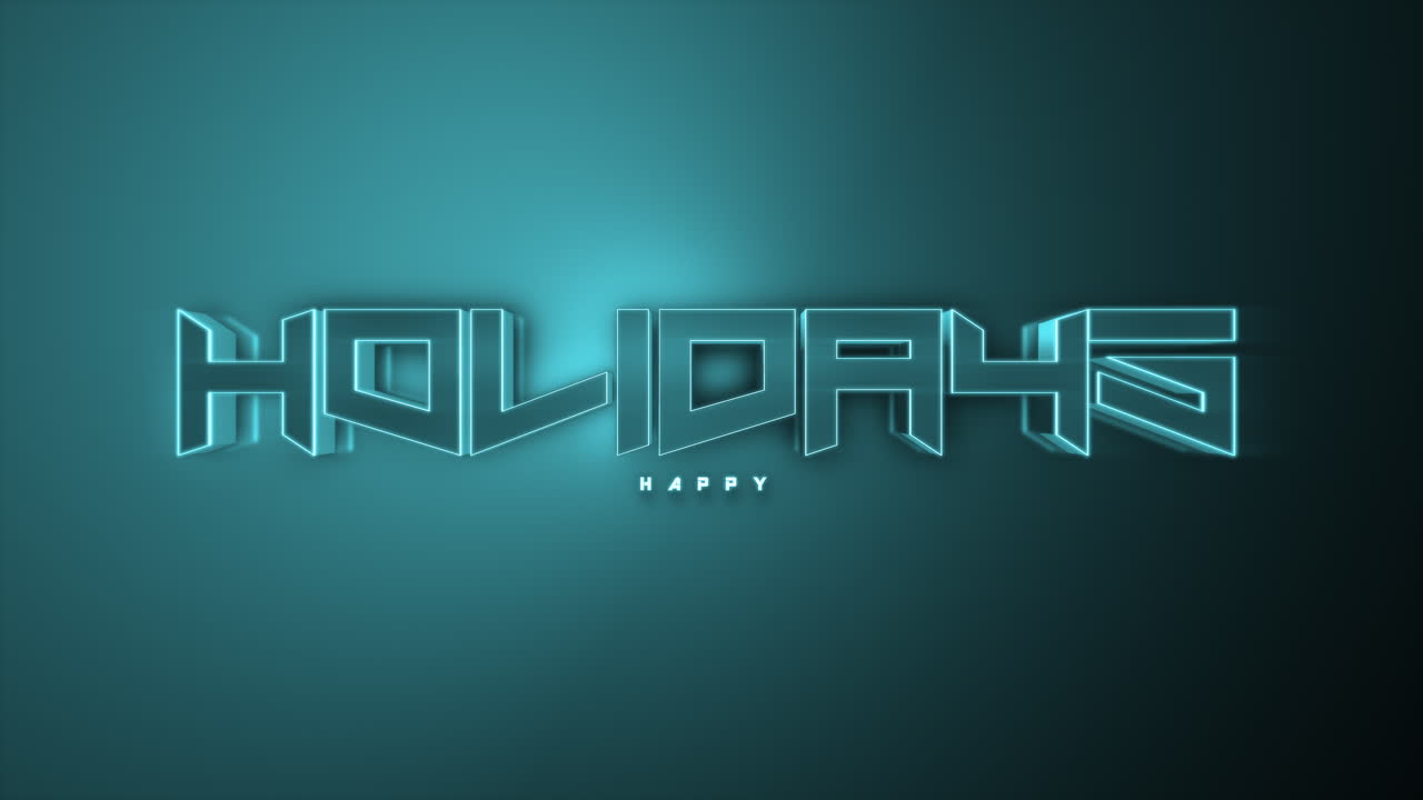 felices fiestas monocromáticas en degradado verde oscuro