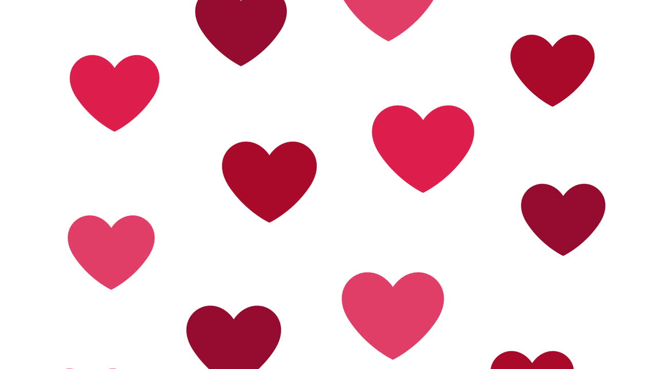 마음 패턴으로 행복한 발렌타인 데이 카드