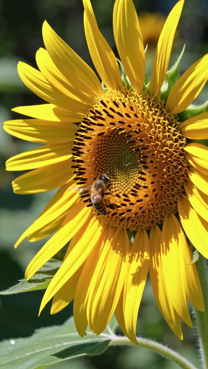 해바라기 벌 위에