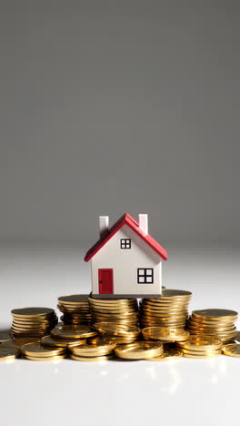 house on stack of gold coins