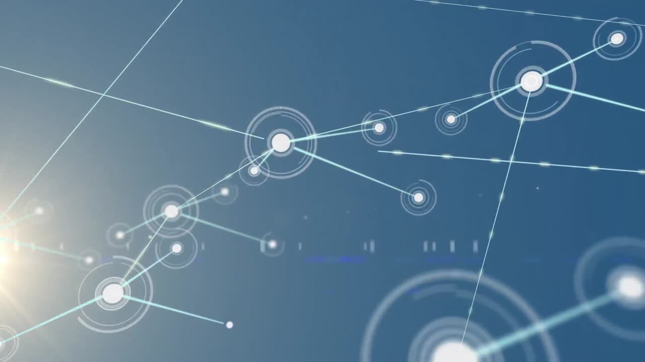 빛의 반이는  반점이 오렌지색 배경에서 최면적인 움직임으로 움직입니다.