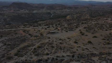 Arid-Tabernas-desert-in-Andalucia,-Spain