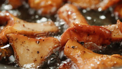 fried mushrooms in a pan
