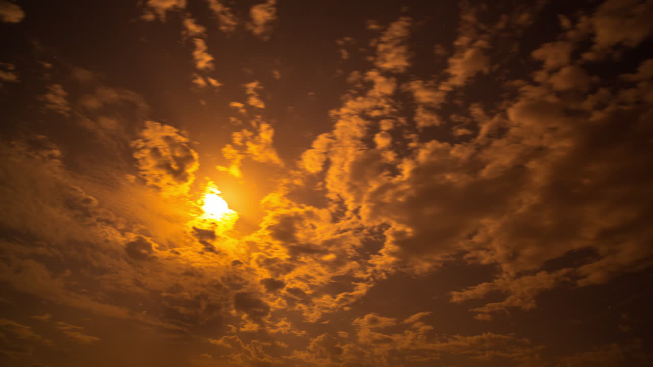 사르디니아 해변 풀문 4k 07