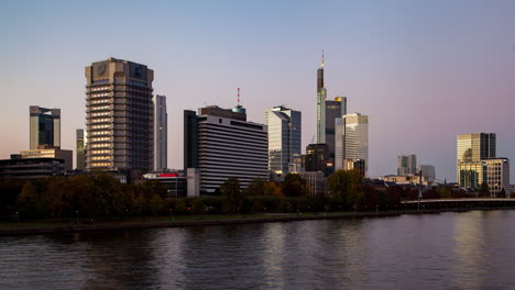 frankfurt skyline &amp;amp; river panorama