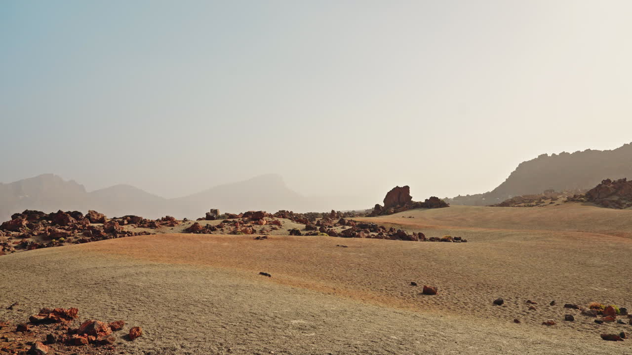 Panoramic view of El Teide National Park.
Volcanic landscape, Tenerife, Canary islands, Spain.