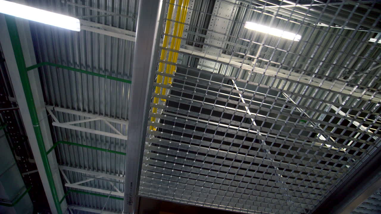 Interior of a Modern Warehouse Storage Facility