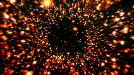 explosión abstracta de partículas