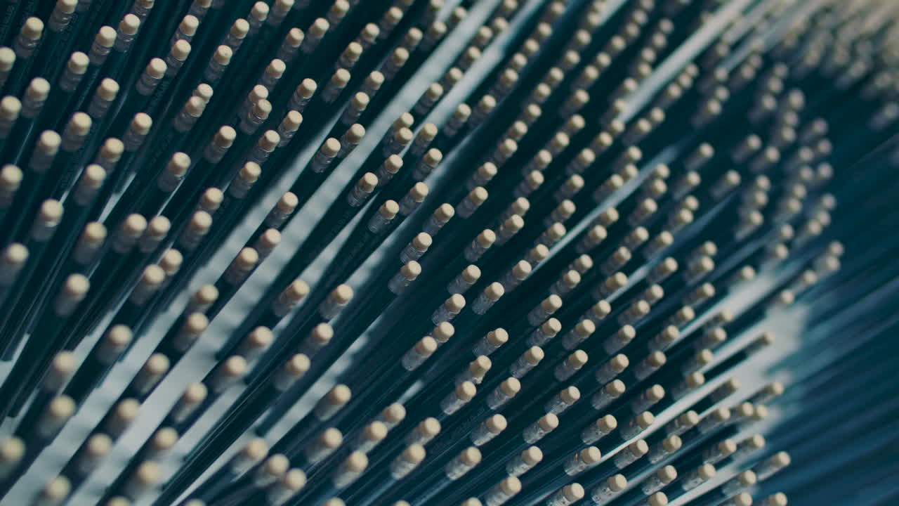 настенное искусство из карандашей. крупный план