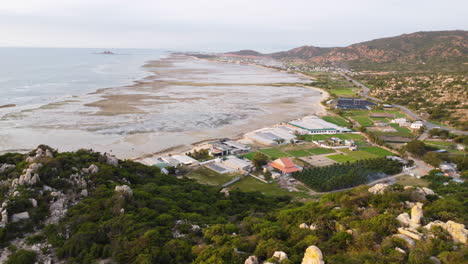 mi laguna hoa durante la marea baja en vista aérea