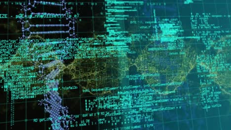 Animation-of-dna-strand-over-data-processing